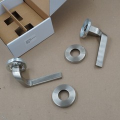 Lawrence LH146 Las Vegas Lever Handle Set Passage Satin Nickel