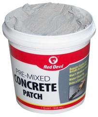 Concrete Repair Patch, Cement Crack Filler, Pre-Mixed, 1 Gallon, Gray, USA Made