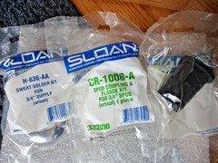 Sloan GEM-2 186-0.25 XL Exposed Piston Urinal Flushometer Chrome 1.0 LPF 3072621