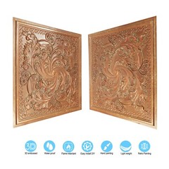 DIY metallic ceiling tile Emboss interior wall panel PL62 Rustic Iron 10pcs
