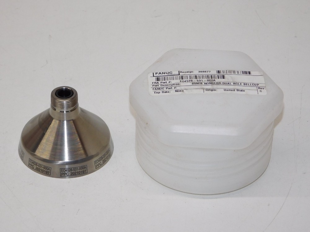 New Fanuc EO4526-526-000A Dual Angle Non Serrated Bell Cup 65MM