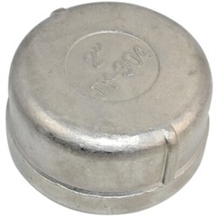 2″ 2 in NPT female Thread End Cap Stainless Steel SS 304 Pipe Fitting Connector