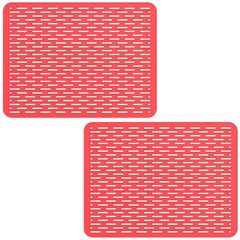 Bligli Mesh Sink Mat, 15.7 x 11.8inch Prtector 15.7″ x 15.7″, Clear Red