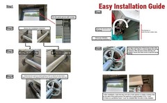 Korejetmetal NEW Manual Rolling Shutter Door (2.6m × 2.6m / 102″ × 102″)