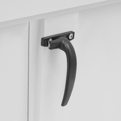 Square Roof Access Hatch White Roof Security Door Access Door 90° Opening Angle