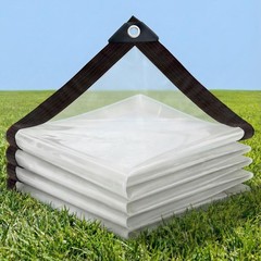 Clear Tarp 10x12ft Heavy Duty – 8 Mil Vinyl Waterproof, UV & Tear Resistan