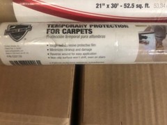 SURFACE SHIELDS CS21200 Carpet Protection,21 In. x 30 Ft.,Clear