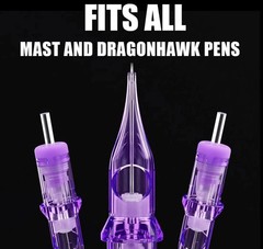 Mast Pro 2 Tattoo Cartridges for Super Artists, 20 Count Pro Needle Pins 0601RL
