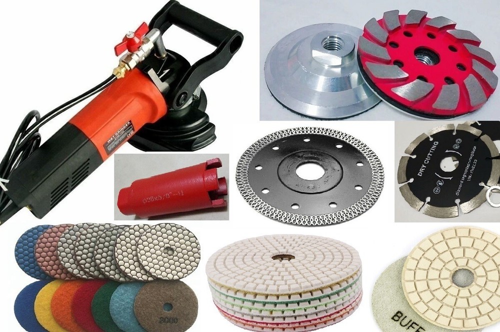 Diamond Polishing Cutting Kit Granite Marble Concrete Tools 4 inch