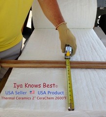 2″ CeraChem 16″ x 24″ Ceramic Fiber Blanket Insulation 8# Thermal Ceramics 2600F