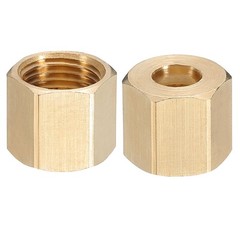 1/4″ Brass Compression Nut, 25Pcs Brass Compression Fitting Plumbing System