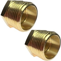 2PCS 3/4″ x 1/2″ Brass Reducer Hex Bushing CX WONDERLAND
