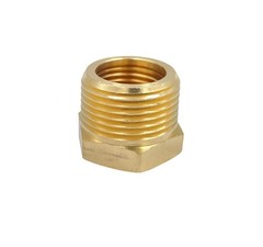 5pcs Brass Hex Bushing Reducer 3/4″ NPT Male x 1/2″ NPT Female Adapter