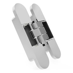 Chrome Invisible Door Hinge 180 Degree Swing, Heavy Duty (135lb) Hidden Door …