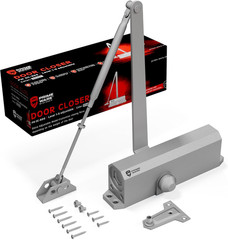DC-600 Adjustable Hydraulic Door Closer | Soft Close for 30-300 Lbs Doors