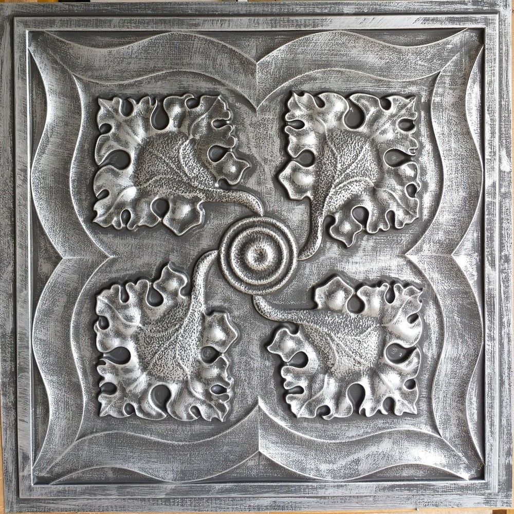 Drop in Ceiling tiles Faux tin antique tin decor Bar wall panels PL64 10pcs/lot