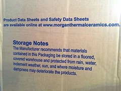 1/2″ Kaowool 12″x12″ Ceramic Fiber Blanket Insulation 8# Thermal Ceramics 2300F