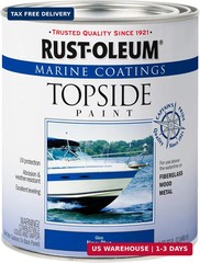 Rust-Oleum 396958 Marine Coatings Topside Paint, Quart, Gloss Navy Blue