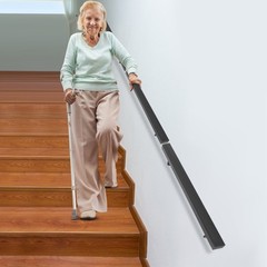 Stainless Steel Stair Rail 101×9.8cm – Baking Paint Wall Mount, 90kg Capacity