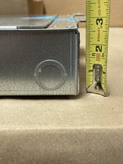 (1) New – HUBBELL AFB4G25 4G AFB 4 Gang Access Floor Box Recessed Enclosure 2.5”