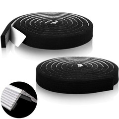 2 Pcs Metal Roofing Universal Vented Ridge Closure 30’l Total,2″w, Black