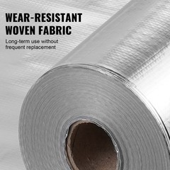 200SQFT (4FTS) Reflective Foil SAUNA Insulation Radiant Barrier (PURE ALUMINUM)