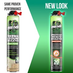 Sprayman Spraycoat Fire Rated Closed Cell Insulation Foam Kit 27.1oz 12 Pack