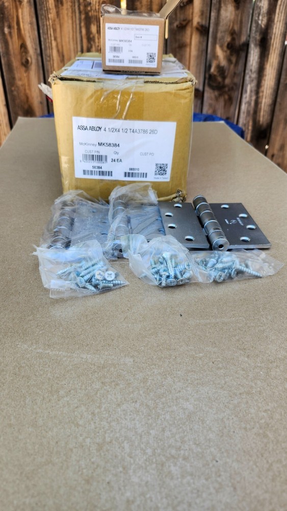 LOT of 24 ASSA ABLOY McKinney Heavy Duty T4A3786/MK58384 5 Knuckle Hinges-HD NIB