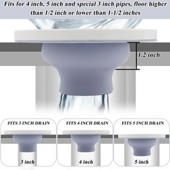 Toilet Flange Repair Kit Fits for 4 Inch 5 or Special 3 Drain Gray