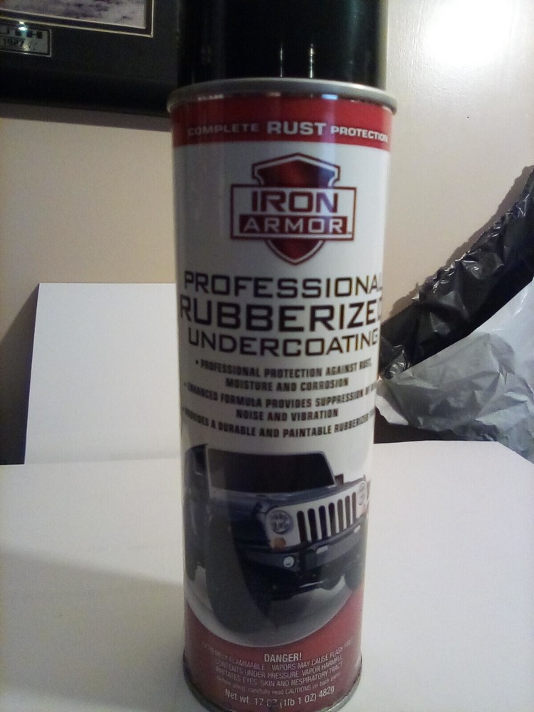 NEW IRON ARMOR 17 Oz. PROFESSIONAL Black Rubberized Undercoating FREE SHIPPING