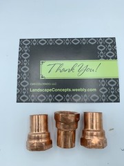 3/4 In. Female Copper Adapter (3-Pack) CXFPT Sweat x Female NPT 3/4″