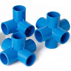 PVC 4/5/6-Way Equal Water Supply Pipe Fittings Adapter Connector ID 20mm-50mm