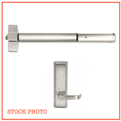 ED5200SA x N 910ET Panic Rim Exit Device & Passage Lever Trim *CHOOSE LHR/RHR*