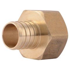 Sharkbite 1 in. x 1 in. FNPT Crimp Female Connector in DZR Brass – UC094LF