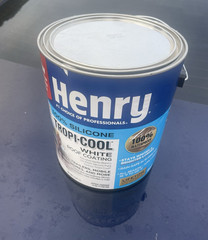 3 pack Henry Tropi-Cool 100% Silicone White Roof Coating Gloss 0.9Gal Waterproof
