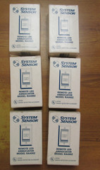 NIB. SYSTEM SENSOR REMOTE LED ANNUNCIATOR (LOT OF 6) CAT# RA400Z .. ZH-36