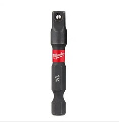 Milwaukee SHOCKWAVE Impact Duty 1/4” x 1/ 4” Square Socket Adapter, 48-32-5030