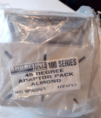 Shoreline Rail 100 Series 45 Degree Adapter Pack Almond NOS Part # VRP145DEGAPA
