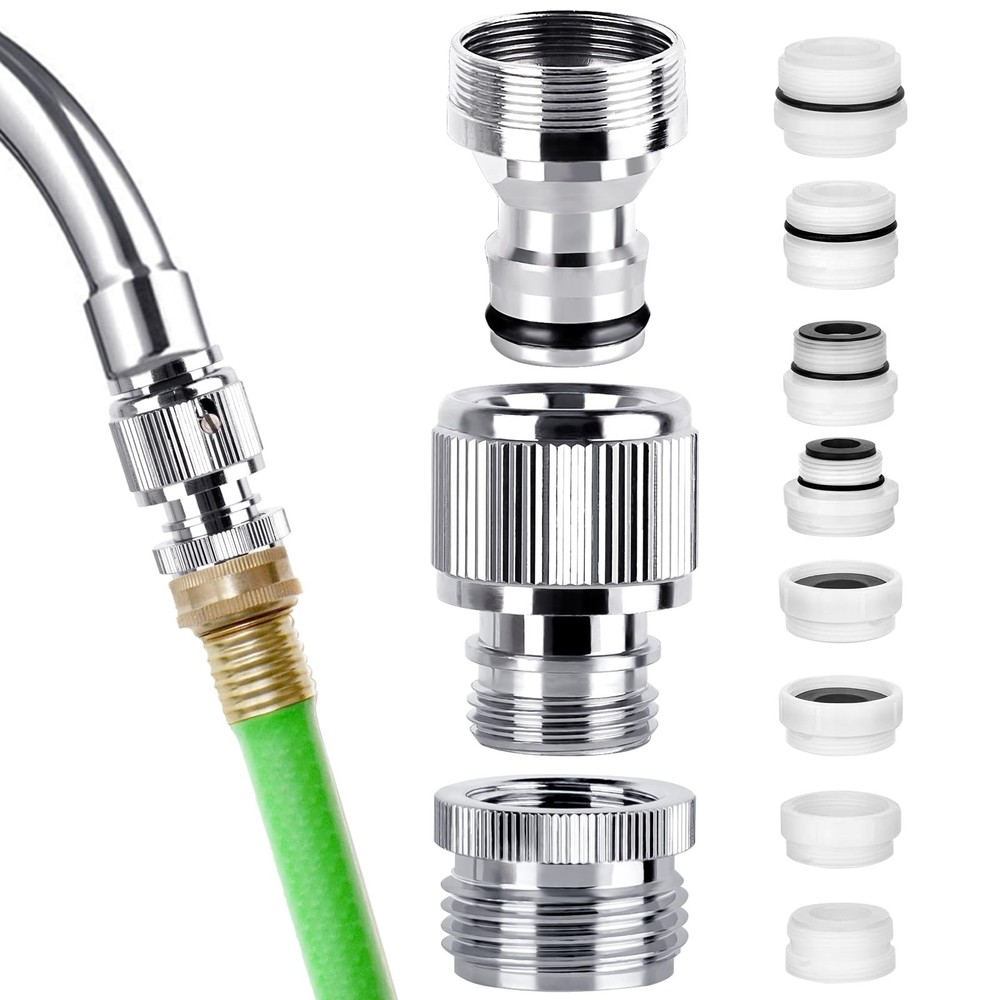 Faucet Quick Adapter Connector with Aerator,Sink to Shower Silvery