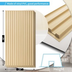 Art3d 12-Pack PVC Drop Ceiling Tiles，24x48in Glue up Ceiling Tile，Cover 96 sq.ft