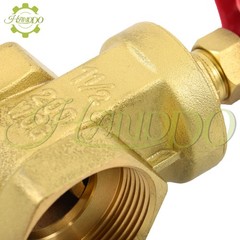 1-1/2 Inch Brass Gate Valve DN40, NPT Brass Female Threaded Rotary Globe Valve