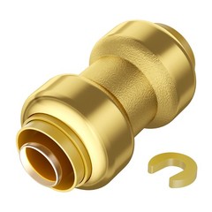 Uimoso 1/2″ Brass Push-Fit Pipe Fittings, Set of 12 for Air Systems