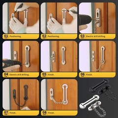 Screen Door Latch – Heavy Duty 304 Stainless Steel Apartment Security Lock