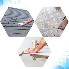 400PCS Plastic Shims & Tile Spacers – U Shaped Leveling Tools, Multi-Color Sizes