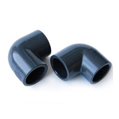 Dark Grey PVC 90°Elbow 20mm-110mm Solvent Weld Industrial Pressure Grade Pipe