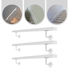3.05M Stainless Stair Rail 101×9.8cm – Baking Paint Rectangle, Wall Mount US! US