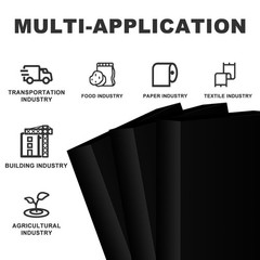 Black HDPE Block Plastic Sheet High Density Polyethylene Rectangular Solid Ta…