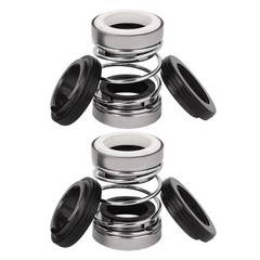 Water Pump Parts Coil Spring 16mm Internal Diameter Mechanical Shaft Seal x 2