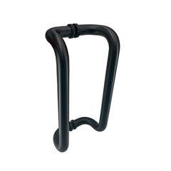 Stainless Steel /Aluminum Offset Pull Handle Back-to-Back to Glass/Aluminum Door