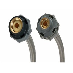 Fluidmaster B1F12CS Steel 12 L in. Faucet Connector 3/8 x 1/2 in. Nominal